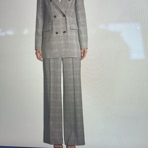 Lafayette 148 Dalton houndstooth wide leg pants